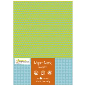 Papel Avenue Mandarine geometric