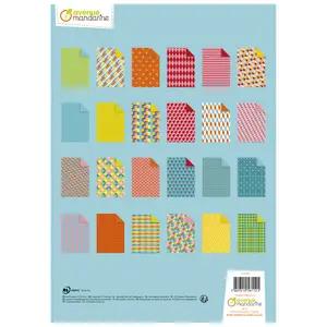 Papel Avenue Mandarine geometric image-1