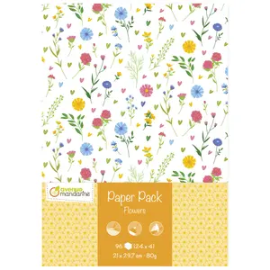 Papier Avenue Mandarine Flowers image-0