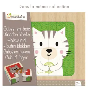 Superhero fruit and vegetable wooden blocks Avenue Mandarine image-0