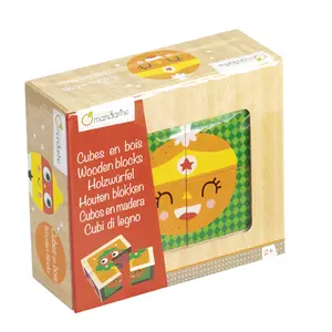 Superhero fruit and vegetable wooden blocks Avenue Mandarine image-1