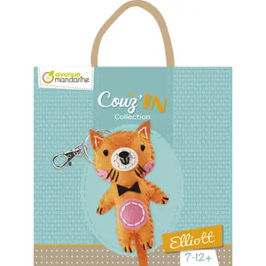 Keychain Avenue Mandarine Mini Couz'In Elliott le renard image-0