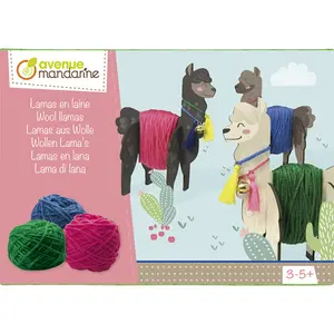 Creative box llamas in wool Avenue Mandarine image-0