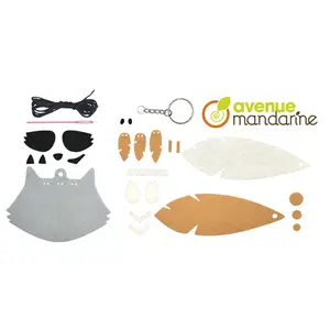 Felt keychain Avenue Mandarine DIY Box image-2