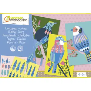 Creative box cutting and collage birds Avenue Mandarine image-0