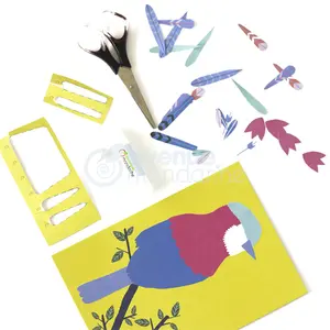 Creative box cutting and collage birds Avenue Mandarine image-2