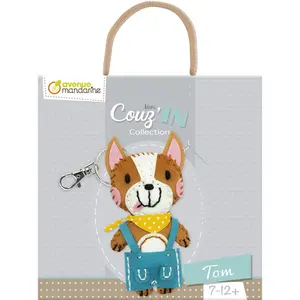 Keychain Avenue Mandarine Mini Couz'In Tom le chien image-0