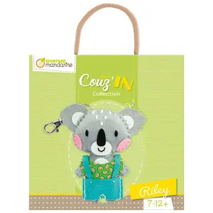 Keychain plush riley the koala Avenue Mandarine Mini Couz'In image-1
