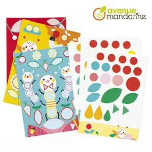 Creative box of stickers caterpillars Avenue Mandarine image-2