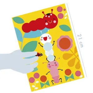 Creative box of stickers caterpillars Avenue Mandarine image-3