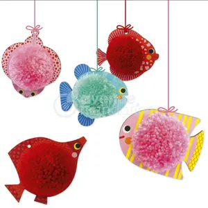 Creative box fish pompons Avenue Mandarine image-1