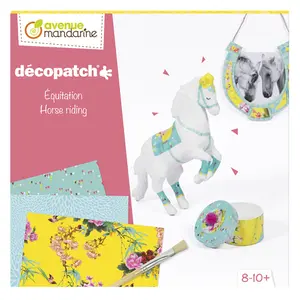 Creative box decopatch horse riding Avenue Mandarine image-0