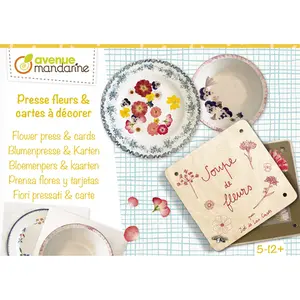Creative box flower press and postcards to decorate Avenue Mandarine image-0