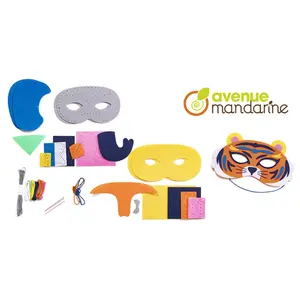Kreativbox Nähmaske Tiere Savanne Avenue Mandarine image-1