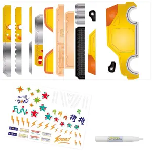 Creative activities 3d folding - car Avenue Mandarine image-1