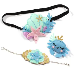 Felt jewelry creative activities - sea Avenue Mandarine image-0