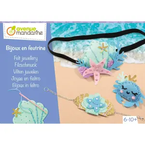 Felt jewelry creative activities - sea Avenue Mandarine image-3