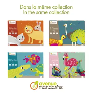 Puzzles xl Avenue Mandarine Animaux de la Jungle (x3) image-3