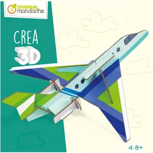 Crea 3d building sets - airplane Avenue Mandarine image-2