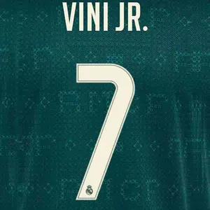 Flocage borta Real Madrid Ligue des Champions VINI JR. #7 2026/27