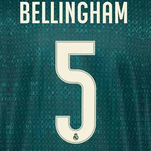 Flocage borta Real Madrid Ligue des Champions BELLINGHAM #5 2026/27