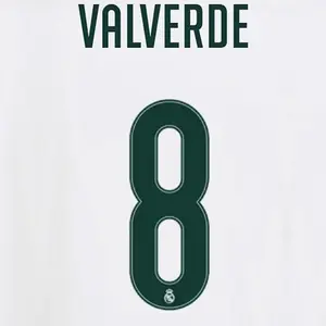 Real Madrid home shirt printing Ligue des Champions VALVERDE #8 2026/27 image-0