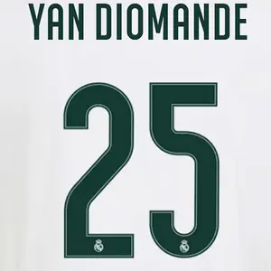 Real Madrid home shirt printing Ligue des Champions YAN DIOMANDE #25 2026/27 image-0