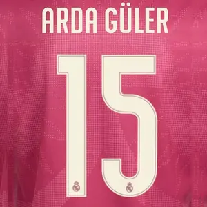 Third Real Madrid shirt printing Ligue des Champions ARDA GÜLER #15 2026/27 image-0
