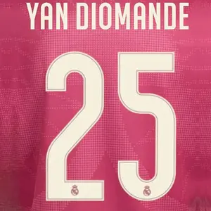 Third Real Madrid shirt printing Ligue des Champions YAN DIOMANDE #25 2026/27 image-0