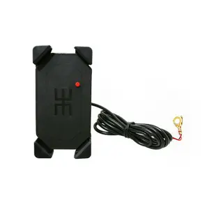 Motorcycle smartphone holder with waterproof usb comes with 2 holders Avoc M1 image-2