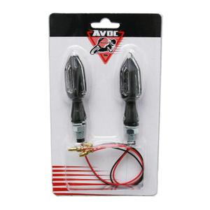 Par med 3 LED-motorcykelblinkers med metallbas Avoc Osaka image-1