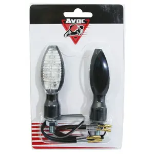 Motorcykel 11-LED blinkande lampor metallbas Avoc Kago image-1