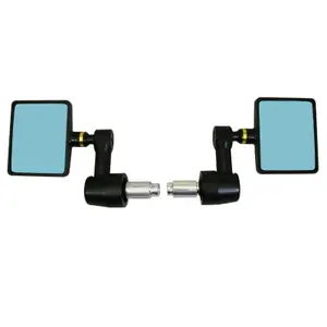 Ett par motorcykelspeglar med styrändar i aluminium Avoc Chicago Cnc