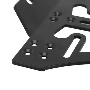 Aluminum motorcycle license plate light and turn signal bracket Avoc M2 image-0