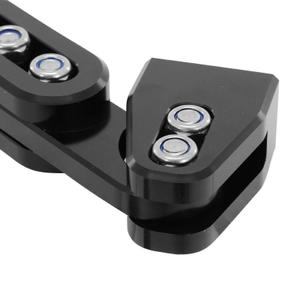 Aluminum motorcycle license plate light and turn signal bracket Avoc M2 image-1