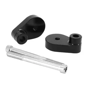 Pair of aluminium motor protection pads Avoc Cnc Anodise image-1