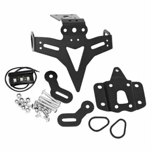 Nummerpladeholder til motorcykel med led-lys i aluminium Avoc Yamaha 700 Mt-07 2014+2020