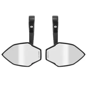 Par de espelhos retrovisores de guiador com adaptador de plástico em alumínio para motas Avoc Ohio image-0