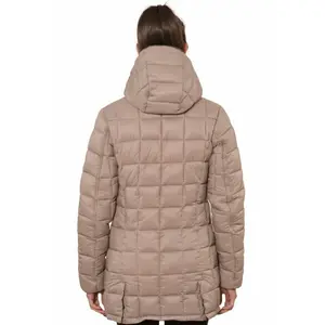 Reversible long ski jacket for women Peak Mountain Awill image-2