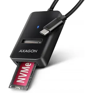 Adattatore USB-C ADM2-CM a M.2 S-ATA/NVMe autoalimentato Axagon 3.2