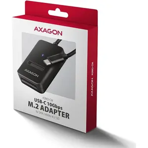 Adattatore USB-C ADM2-CM a M.2 S-ATA/NVMe autoalimentato Axagon 3.2 image-1
