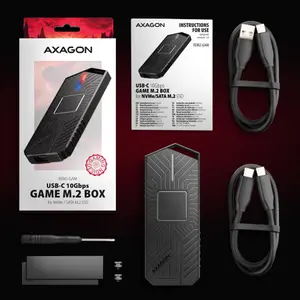 Externí box pro SSD disk USB 3.2 Axagon EEM2-GAM image-2