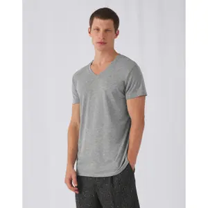 T-shirt in Three Material Blend B&C image-1