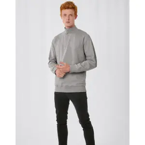 Rich cotton 1/4 zip sweatshirt B&C ID.004 image-1