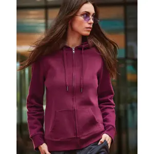 Women's zip-up hoodie B&C Queen image-1