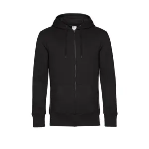 Sweatshirt med hætte og lynlås B&C King