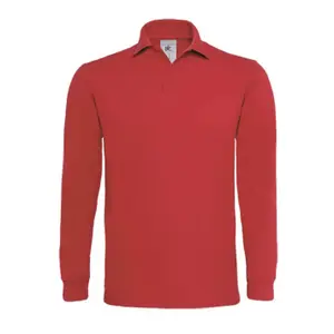 Langärmeliges Polo-Shirt B&C Heavymill image-0