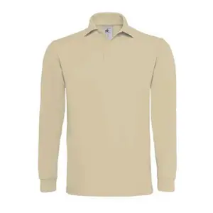 Langärmeliges Polo-Shirt B&C Heavymill image-0