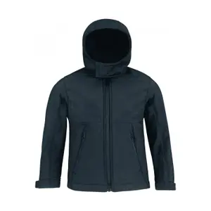 Kids' hooded fleece B&C image-1