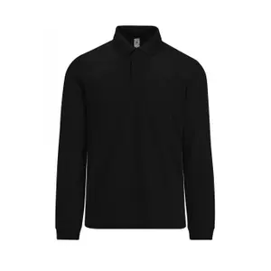 Long sleeve polo shirt B&C 180 image-0